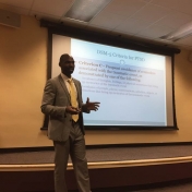 Dr. William Ajayi (Louis Stokes Cleveland VA Medical Center) presenting about hi